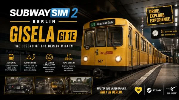 SubwaySim 2 Berlin Vehicle Gisela GI 1E - full game download